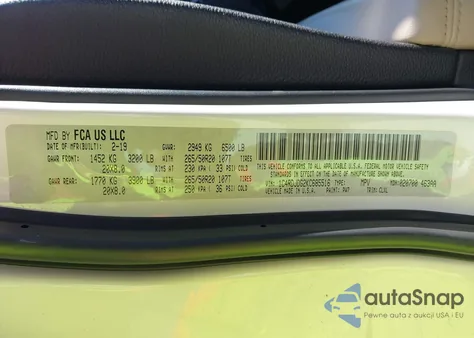 2019 Dodge Durango Gt Plus Awd from USA, damaged, VIN 1C4RDJDG2KC685516